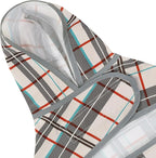 Dog Raincoat for Small Dogs Puppies Waterproof Hooded Rain Jacket with Reflective Strips Leash Hole & Poncho Adjustable Fit (Plaid,XS)