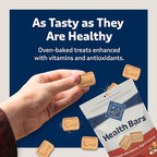 Blue Buffalo Health Bars Crunchy Dog Biscuits, Variety Pack, Bacon, Egg & Cheese, Apple & Yogurt, Pumpkin & Cinnamon, 16-oz Bags