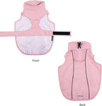 Waterproof Dog Raincoat with Reflective Strip, Adjustable Breathable Rain Coat Jacket with Leash Hole for Dogs (Pink, X-Large)