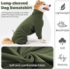 Dotoner Pullover Dog Sweater High Collar with Leash Hole Cold Weather Vest for Dogs Dog Winter Clothes for Indoor and Outdoor Use Long Sleeve Dog Sweatshirt Dog Clothes for Large Dogs