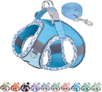 AIITLE Small Dog Harness - Breathable Double-Layer Jacquard No-Choke Vest, Durable Anti-Tear Fabric with Reflective Trim - Perfect for Running, Parties, Daily Walks (Blue, XS)