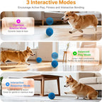 Interactive Dog Ball Toys Electric Automatic Moving Dog Toys to Keep Them Busy Rechargeable Smart Rolling Squeaky Ball for Large