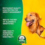 Lucky Premium Treats Chicken Wrapped Dog Treats – USA Made Raw Hide Sticks for Extra Large Size Dogs – Long Lasting, Preservative Free Dog Treats – 2 Chews