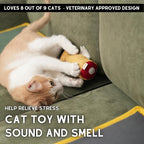 Fish Toy for Cats, Matatabi Silvervine Filled and Help Relief Anxiety, Kitten Catnip Essentials Treats Supplies Large Interactive Chew Big Kicker Toys for Indoor Cat (Golden)