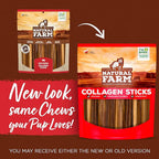 Natural Farm Chicken Stuffed Collagen Chews for Dogs (4-5 Inch, 10 Pack), Rawhide-Free Collagen Sticks, Odor-Free Natural Dog Chews, Long Lasting Treats for Small, Medium Dogs