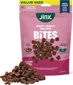 Jinx Beef Bites Jerky Dog Treats - Soft & Chewy, All Natural Dog Jerky Treats with Grass-Fed Beef - Pet Products for All Dogs (Puppies, Adults & Seniors) - 15oz