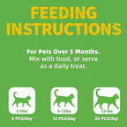 Just Try 16 OZ Cat Grass Jerky Treats for Indoor Cats Natural Chicken Healthy Cat Snacks Training Biscuits Hairball Control & Digestive Aid for Cats
