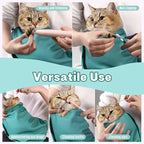 Paw Legend 27.6" Cat Wrap for Grooming Cat Wrap for Cutting Nails Cat Restraint for Nail Clipping Self Adhesive Blanket Restraint Cloth for Cats Within 15lbs