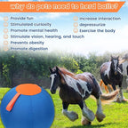 Shrandi Horse Herding Ball - 25" Cover with Straps, Australian Shepherd, Cattle Dogs, Collie & Herding Dog, Giant Jolly Ball for Play