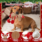 Christmas Dog Toys Tough Chew Toys for Large Dogs, Stuffed Reindeer Dog Toy with 5 Squeakers & Crinkle Paper, Squeaky Interactive Plush Toy to Keep Them Busy, Dog Gifts for Small Medium Large Dogs