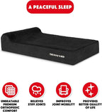 The Dog’s Bed Orthopedic Headrest Dog Bed XL Black Plush, Memory Foam, Pain Relief for Arthritis, Hip & Elbow Dysplasia, Post Surgery, Lameness, Waterproof Washable Cover