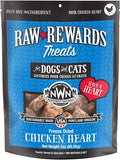Northwest Naturals Raw Rewards Freeze-Dried Chicken Heart Treats for Dogs and Cats - Bite-Sized Pieces - Healthy, 1 Ingredient, Human Grade Pet Food, All Natural, Proudly Made in USA, 3 Oz