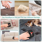 Pet Hair Removal Glove - Reusable Electrostatic Dog/Cat Hair Remover Mitt & Pet Grooming Gloves for Couch, Carpet, Furniture - Upgraded Electrostatic Dog Tool (2 PCS)