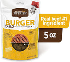 Nutrish Rachael Ray Burger Bites Dog Treats, Beef Recipe with Bison, 5 oz. Pouch, 5 Count