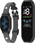 Dog Training Collar, Dog Shock Collar with Remote Control, 2500FT and 4 Training Modes Beep, Vibration, Electric Shock, IP67 Waterproof Rechargeable E-Collar for All Breed