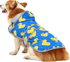 Dog Raincoat Hooded,Waterproof Rain Coat for Dogs with Adjustable Belly Strap,Reflective Strips, Lightweight Slicker Poncho Rain Jacket for Small Medium Large Dogs