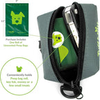 Tuff Mutt Dog Poop Bag Holder for Leash, Lightweight Dispenser for Pet Waste Bags, Easy Cleanup Accessory for All Leashes, Includes Bags