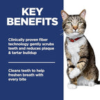 Hill's Science Diet Oral Care, Adult 1-6, Plaque & Tartar Buildup Support, Dry Cat Food, Chicken Recipe, 3.5 lb Bag