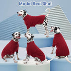 Queenmore XSmall Dog Sweater,Small Sweaters for Dog,Soft Knitted Dogs Sweater Christmas Clothing,Turtleneck Pullover Puppy Sweaters for Dogs Girls Boys,Cozy Pet Knitwear for Teacup,Chihuahua(Red,XS)