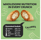 Crunchy Cat Treats – Dual‐Texture Crunch & Creamy Soft Feline Snack Bites for All Life Stages, Great for Training Treat Value Bags (2 Pound, Catnip)