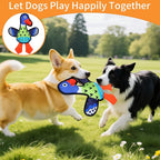 Interactive Squeaky Dog Toys,Crinkle Dog Toy to Keep Them Busy,Colorful Absurd Duck Dog Toys,Fun for Indoor Puppies,Chewing and Playing(Green)