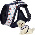 Mile High Life Step in Dog Harness for Small Dogs No Pull, Easy Get on Air Mesh Vest Harness, Adjustable Easy Closures Both Neck and Chest (White, XS Chest 11.4"-16.1")