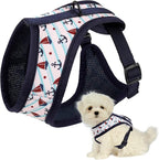 Mile High Life Step in Dog Harness for Small Dogs No Pull, Easy Get on Air Mesh Vest Harness, Adjustable Easy Closures Both Neck and Chest (White, XS Chest 11.4"-16.1")