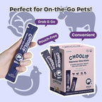 Choolip Squeeze Vita Stick Lickable Cat Treats & Dog Puree – 49-Count Brain Support Tubes, Creamy Grain-Free High-Protein Puree with DHA, Omega 3 & Vitamin B12 for Memory & Cognitive Health