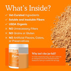 Fera Pets Cat & Dog Pumpkin Plus - Fiber Supplement - USDA Organic - Supports Gut & Digestive Health - Promotes Regularity - 7 Sources of Fiber - 90 Scoops