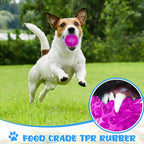 24 Pack Squeaky Dog Toys Balls 2.56'' Spiky Dog Balls Floating Pool TPR Puppy Fetch Chew Toy for Small Medium Doggy Aggressive Chewers Clean Teeth Training(Blue, Green, Orange, Purple, Red, Yellow)