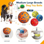 Petcare 4 Pack Dog Balls Indestructible Dog Toys for Aggressive Chewers Durable Tough Tennis Balls Toys for Medium Large Dogs Outdoor Outside Fetching Toys for Big Dogs Chew Ball