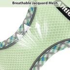 AIITLE Teacup Puppy Harness with Leash - Adjustable Soft Vest with Magic Tape & Reflective Safety Strips, Easy-Put-On for Poodles, Pomeranians - Gym, Hiking, Travel (Sage, S)
