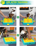 Dog Puzzle Toy Mental Stimulation - Level 3 in 1 Dogs Food Puzzles Toys, Dog Treat Puzzle Feeder (Advanced-Blue Board)