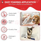 Warren London Foaming Pet Facial | Tear Free Dog Face Wash | Tearless Dog Shampoo for Faces & Dog Eye Stain Remover | Refreshing Cucumber Melon Wash | Made in USA | 8oz