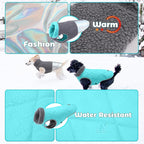 EMUST Dog Feece Jacket, Soft Dog Vest Warm Cold Weather Coats for Small Medium Dogs Boy or Girl for Fall Winter, Grey, L