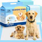 MoMoCo Puppy Pads, 23"x23"-100 Count Dog Pads, Super Absorbent Extra Large Disposable Dogs Training Pads , Leak-Proof, Quick-Drying Dogs Potty Pads for Doggies Puppies