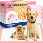MoMoCo Puppy Pads, 23"x23"-100 Count Dog Pee Pads, Super Absorbent Extra Large Disposable Dogs Training Pads , Leak-Proof, Quick-Drying Dogs Potty Pads for Doggies Puppies