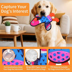 Interactive Squeaky Dog Toys,Crinkle Dog Toy to Keep Them Busy,Colorful Absurd Duck Dog Toys,Fun for Indoor Puppies,Chewing and Playing(Blue)