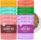 Portland Pet Food Company Fresh Dog Food Pouches - Human-Grade Topper Mix-Ins & Wet Pet Meals - Small & Large Breed Puppy & Senior Dogs - Gluten-Free Meal Toppers, Made in The USA - 12 Pack Variety