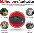Majestic Pet 32 Inch Bagel Calming Dog Bed - Washable, Cozy Soft Round With Spine Support - Fluffy Donut 32x23x7 Inch for Medium Dogs to Rest Their Head - Gray