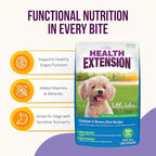 Health Extension Little Bites Dry Dog Food for Small Breeds, Chicken & Brown Rice Recipe, with Probiotics & Superfoods for Digestion & Coat Health, 10 lb bag (Pack of 1)