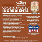 Dave's Pet Food Wet Canned Dog Food (Chicken & Rice), Made in USA Naturally Healthy with Added Vitamins & Minerals, Gluten Free Topper, 13.2 oz (12 Pack)