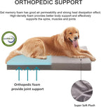 Orthopedic Memory Foam Dog Bed, Cooling Dog Beds for Extra Large Dogs -Waterproof Pet Bed for Crate with Removable Washable Cover, XL(41inch,90Lbs)