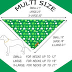 Realeaf St. Patrick's Day Dog Bandanas 2 Pack, Triangle Reversible Pet Scarf for Boys and Girls, Premium Durable Fabric, Holiday Bandana for Small and Medium Dogs (Small)