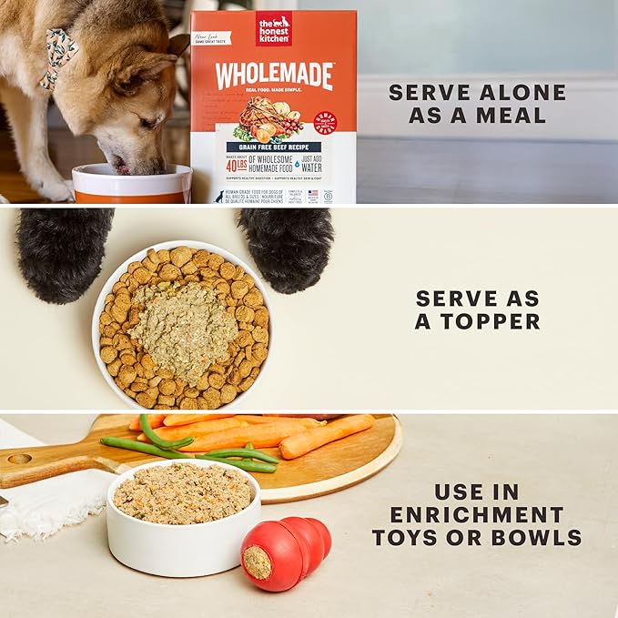 The Honest Kitchen Wholemade™ Whole Grain Beef & Oat Dog Food, 7 lb Box