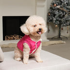 Fleece Lining Extra Warm Dog Hoodie in Winter for Large Dogs Jacket Pet Coats with Hooded Pink XXXL