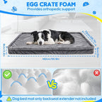 Dog Car Bed, Non-Slip Backseat Extender Pet Mat, Removable Washable Dog Bed for SUVs, Sedans & Trucks, Anti-Slip Travel Bed for Dogs, Easy Clean & Scratch-Proof & Comfort (56"x28.7")