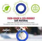 Tuff Pupper SuperChewy Tough Dog Ring Toy | Lifetime Replacement | Strong Natural Rubber | Chew Toys for Aggressive Chewers | Durable Tug Play | Strong Dog Ring Toy | Large Breed Tested