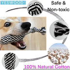 YESWOOD! Small Dog Ropes for Aggressive Chewers Puppy Chew Toys Small Soft Rope for Teething Tug of War Dog Toy Small Breed Rope Candy for Small and Medium Dogs 0-80 Pounds（4-Pack）