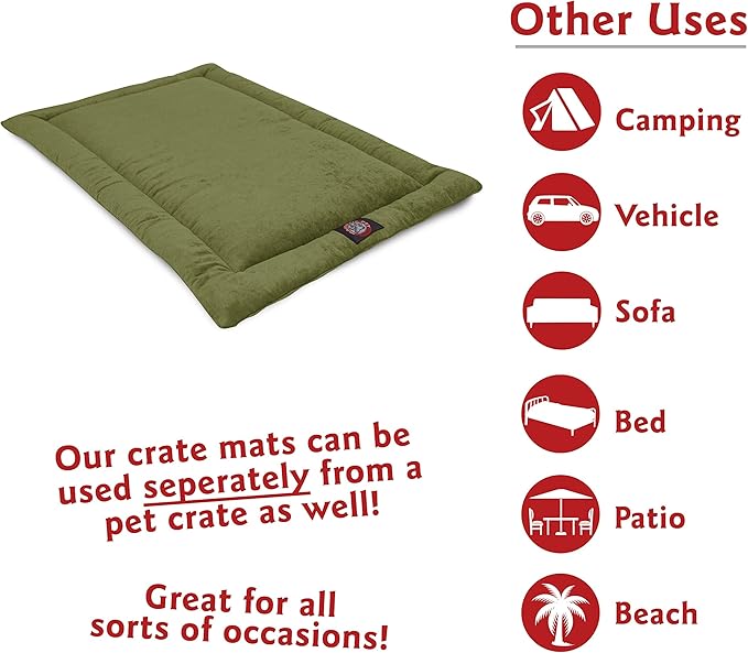 36" Villa Fern Crate Dog Bed Mat By Majestic Pet Products